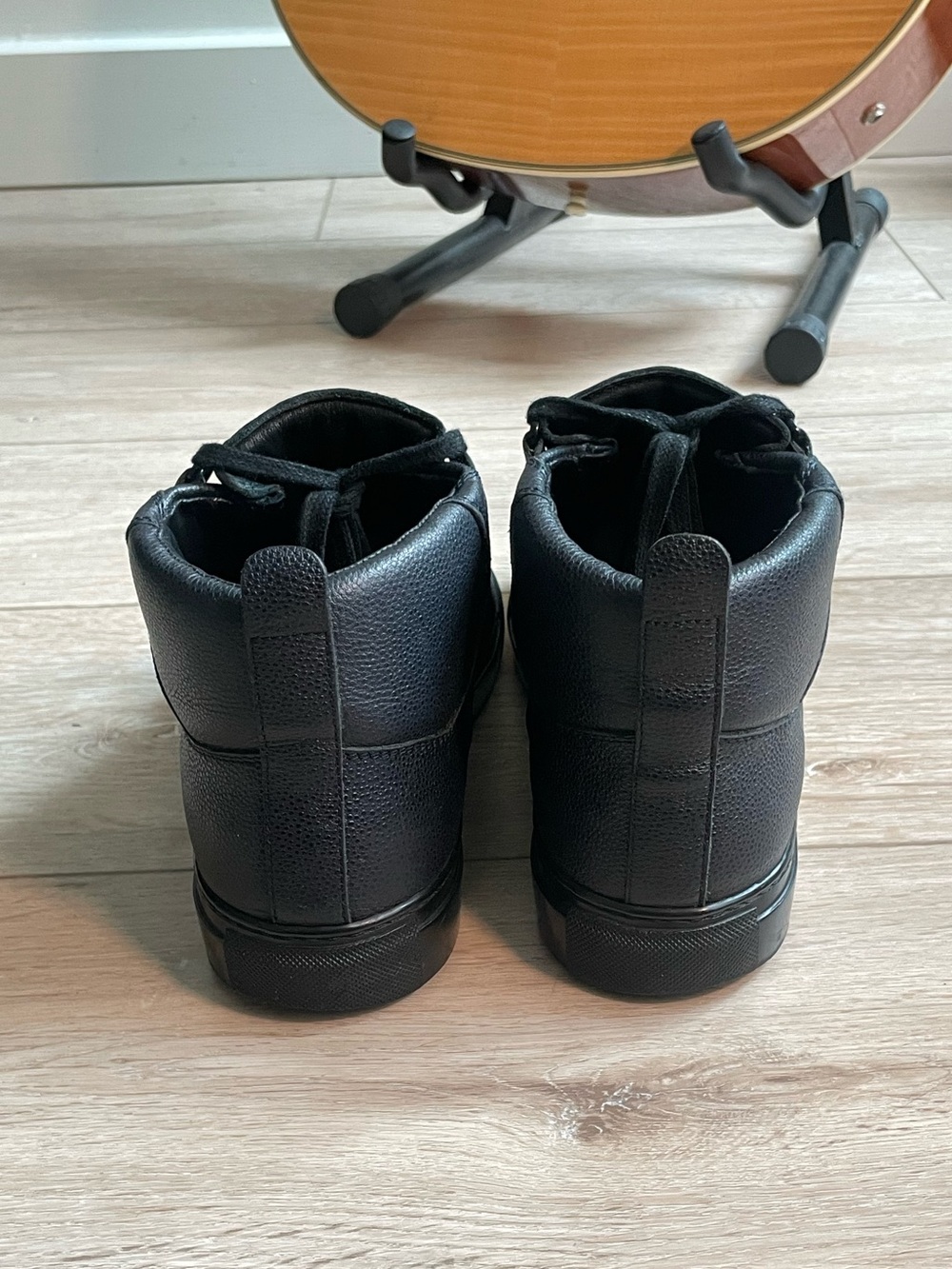 Balenciaga Arena High Navy Leather Sneakers - Picture 3 of 9
